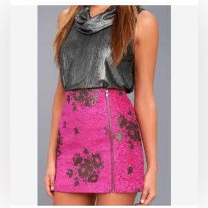 Free People Floral Mini Skirt!